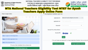 NTA National Teachers Eligibility Test NTET Recruitment 2024