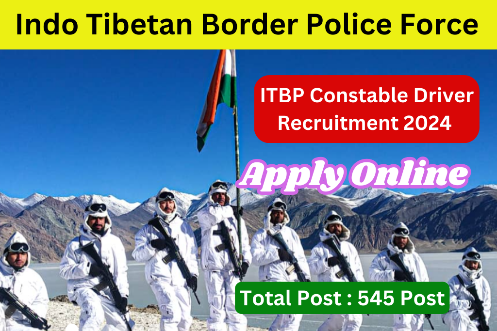 ITBP Constable Driver Recruitment 2024